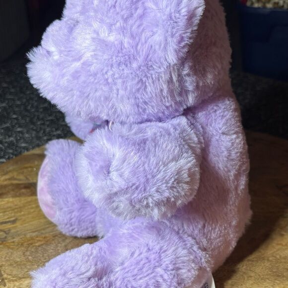 Purple Plush Bear Lavender Lilac Teddy Bear XO Heart Hug Fun Plush Toy EPC Stuff - Picture 3 of 9
